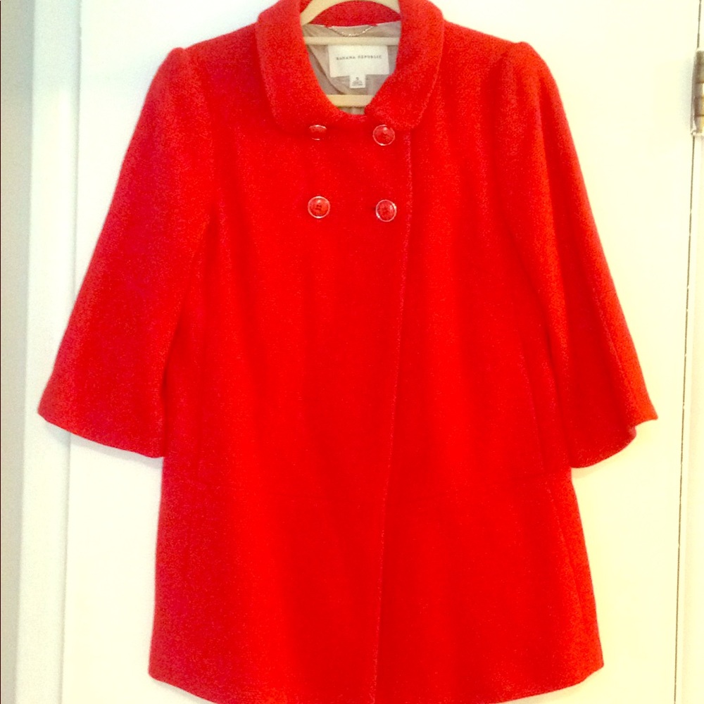 Orange Banana Republic coat